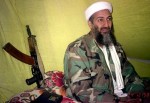 Osama bin Laden speaks to a selected group of reporters in mountains of Helmand province in southern Afghanistan .