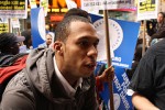 Ferix Navarro, 22, of the Bronx, is fighting to save death row inmate Davis. Photo by Eric Zerkel