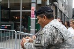Returning to Ground Zero for the first time since being deployed to the site two days after the Twin Towers fell, retired U.S. Army Sergeant Wilfredo Torres marveled at how different the area looked ten years later. Photo by Chris Palmer