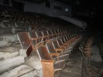 A once grand auditorium, complete with stadium seating and stage now sits empty at David Mackenzie High School. Sy Ginsburg, a Mackenzie alumni, remembers the auditorium fondly as one of the nicest auditoriums he'd ever seen. Photo by Dayna Clark