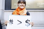 Chloe Cockbun, 33, participated in the one-year anniversary demonstration of Occupy Wall Street. Photo by Daniella Silva