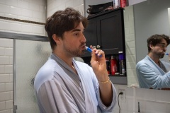 September 18,2022- Chase brushing his teeth to get ready for the day and keep on track with his personal hygiene