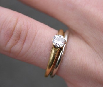 When it comes to engagements, diamonds like this one are still a girl's best friend.