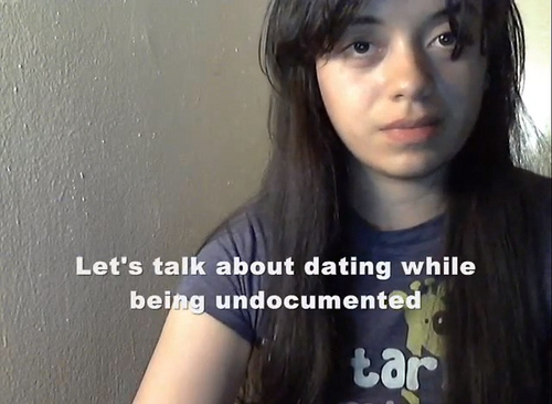 A screenshot of Ask Angy's first video, "Dating While Undocumented."